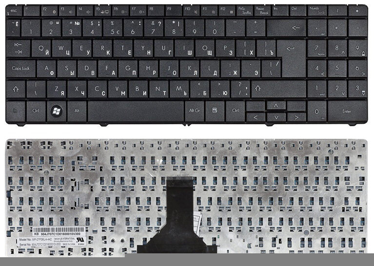 Клавиатура для Packard Bell EasyNote ML61 черная