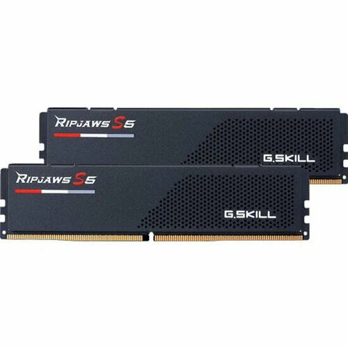Оперативная память GSKILL RIPJAWS S5 Black F5-6000J3238F16GX2-RS5K DIMM DDR5 32Гб6000МГц CL32 2x16Гб радиатор 1379100₽