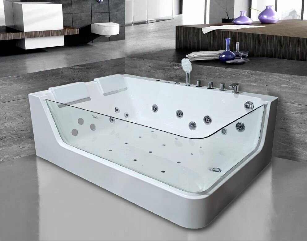фото Ванна C-495L акриловая гидромассажная Ceruttispa (1700x1200x580)