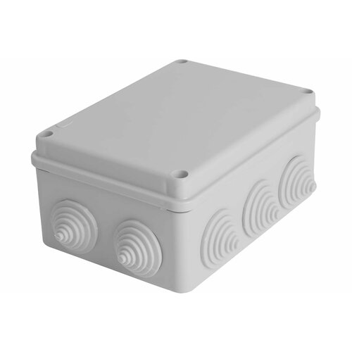 STEKKER Коробка разветвительная 190*140*70мм, 10 вводов, IP55, светло-серая, EBX20-310-55 (GE41244) 40000