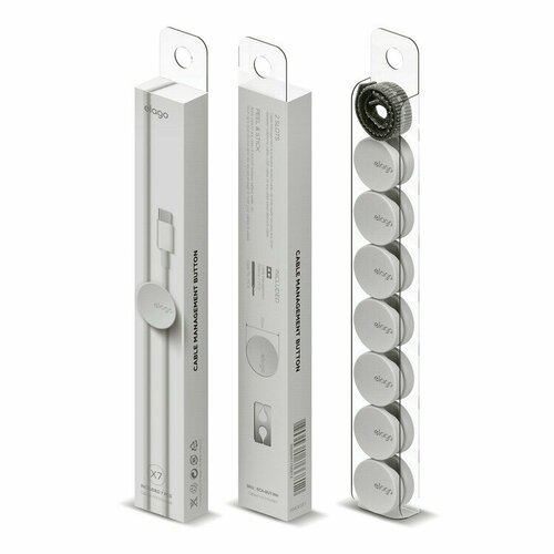 Органайзер для проводов Elago Cable management белый 7 шт 1590₽