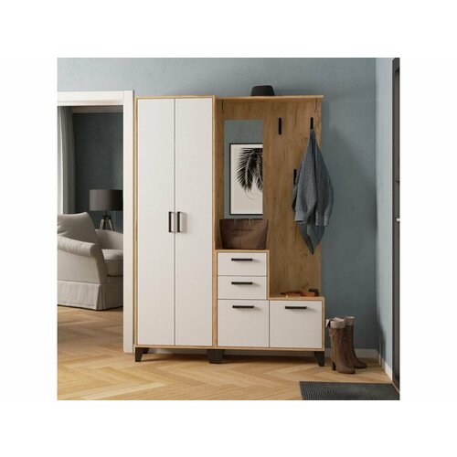 Прихожая Витра Дуб крафт золотой/белый