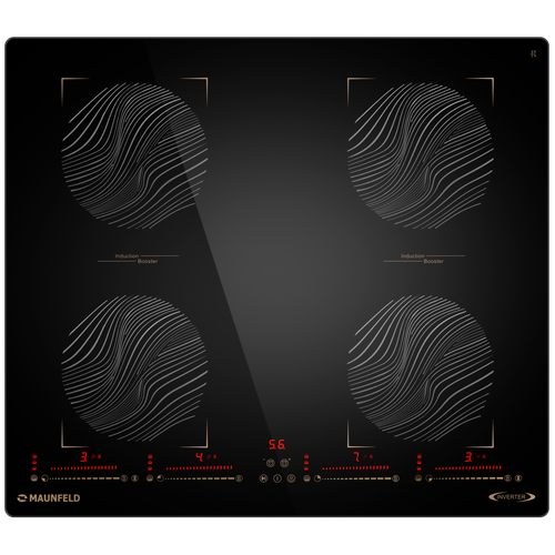Индукционная варочная панель с объединением зон Bridge Induction MAUNFELD CVI594SB2BKF Inverter 25545₽