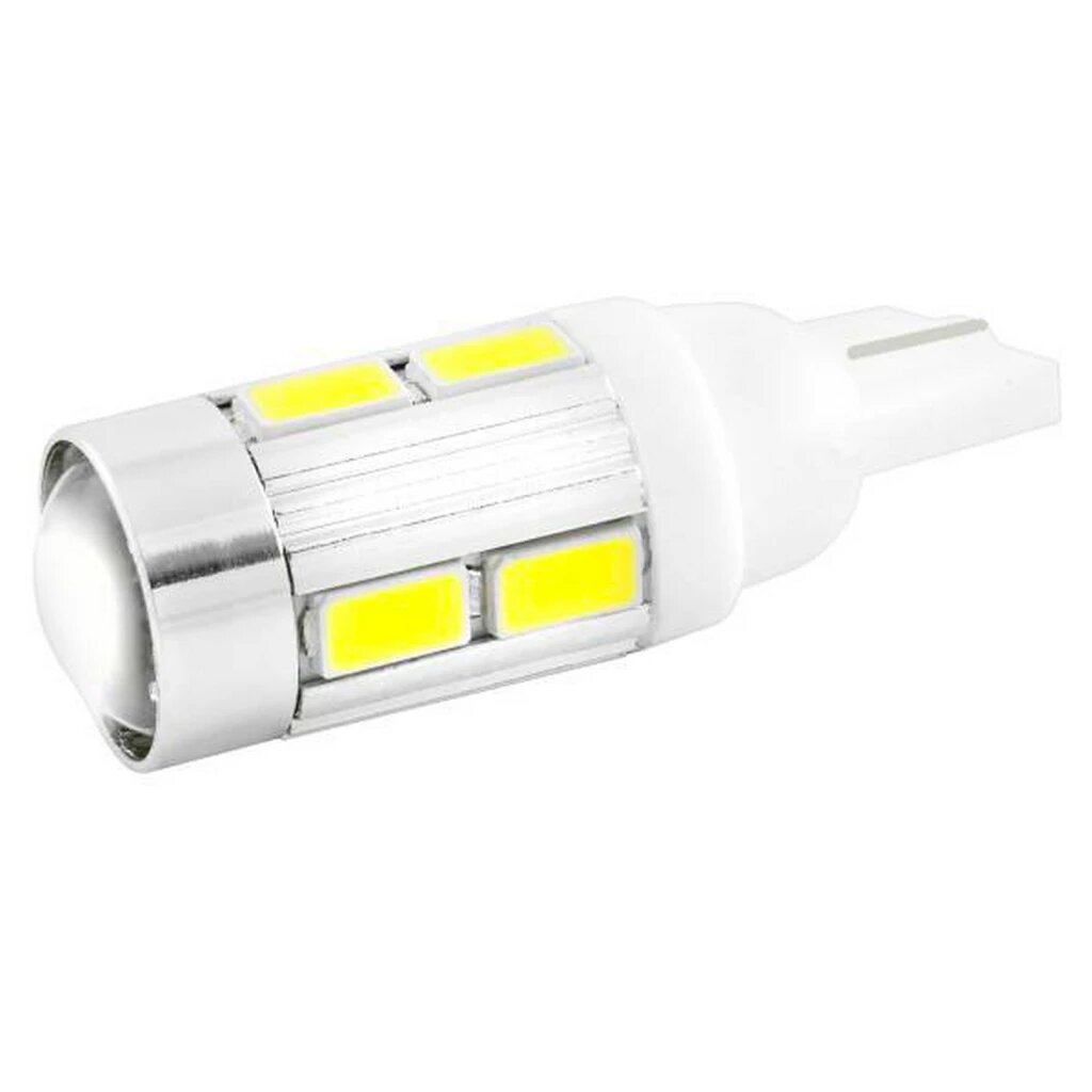 Лампа светодиодная Skyway S08201107 T10 12V 10 SMD диод без цоколя 1-контактная Белая, 1