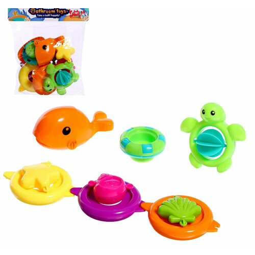 Набор игрушек для ванны Подводный мир, 9 предметов