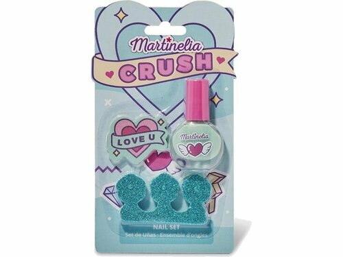 Детский мини набор для лаков ногтей Martinelia Crush Nail Set Blue