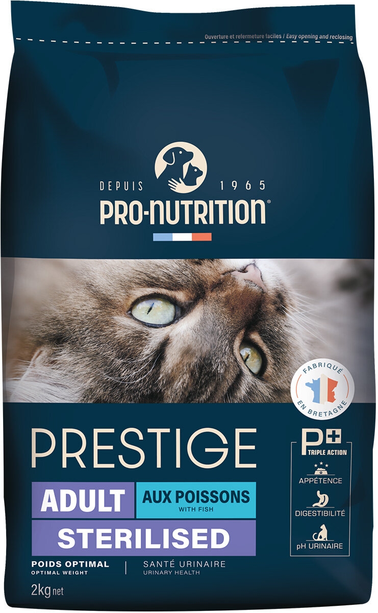 FLATAZOR PRESTIGE ADULT STERILISED FISH для взрослых кастрированных котов и стерил кошек с рыбой 2 кг