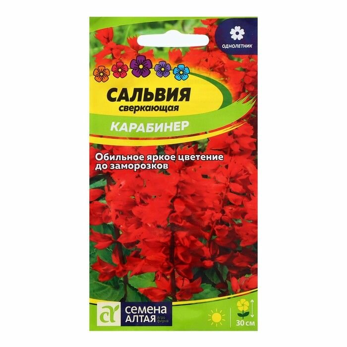 Семена Сальвия "Карабинер сверкающая", 0,1 гр, ( 1 упаковка )