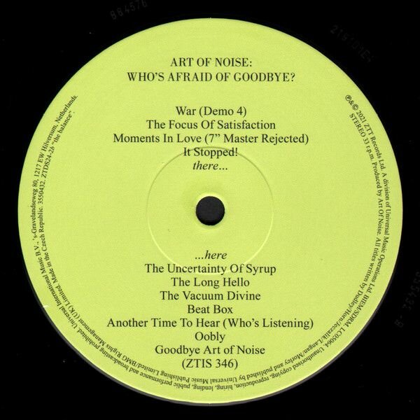 Art Of Noise Whos Afraid Of The Art Of Noise? / …Goodbye? (2Винил) Мистерия звука - фото №17