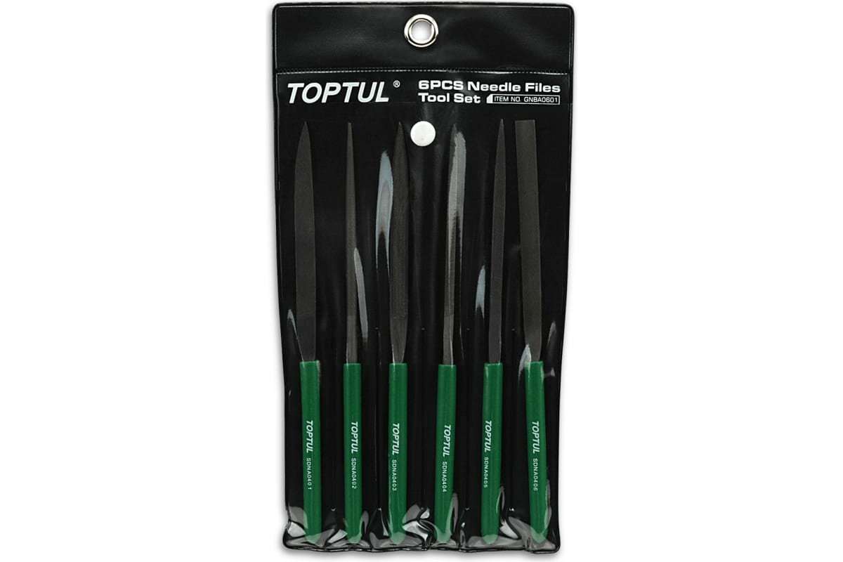 Набор надфилей TOPTUL 6 предметов (GNBA0601) — фото 1