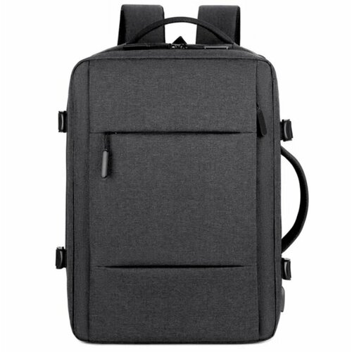 Многофункциональный рюкзак для мужчин темно-серый, Мужская водонепроницаемая сумка для ноутбука с USB-зарядкой