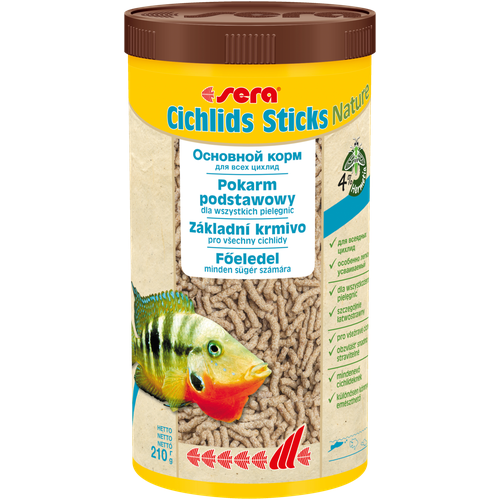 SERA Корм для цихлид основной в палочках Cichlids Sticks Nature 1000 мл 210 г S0210 1729₽