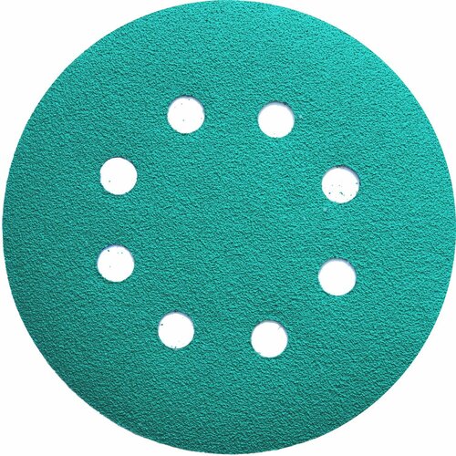 Круг абразивный H7 Green D125 мм Р2000 8 отверстий H7 384813 цена за 1 шт 300₽