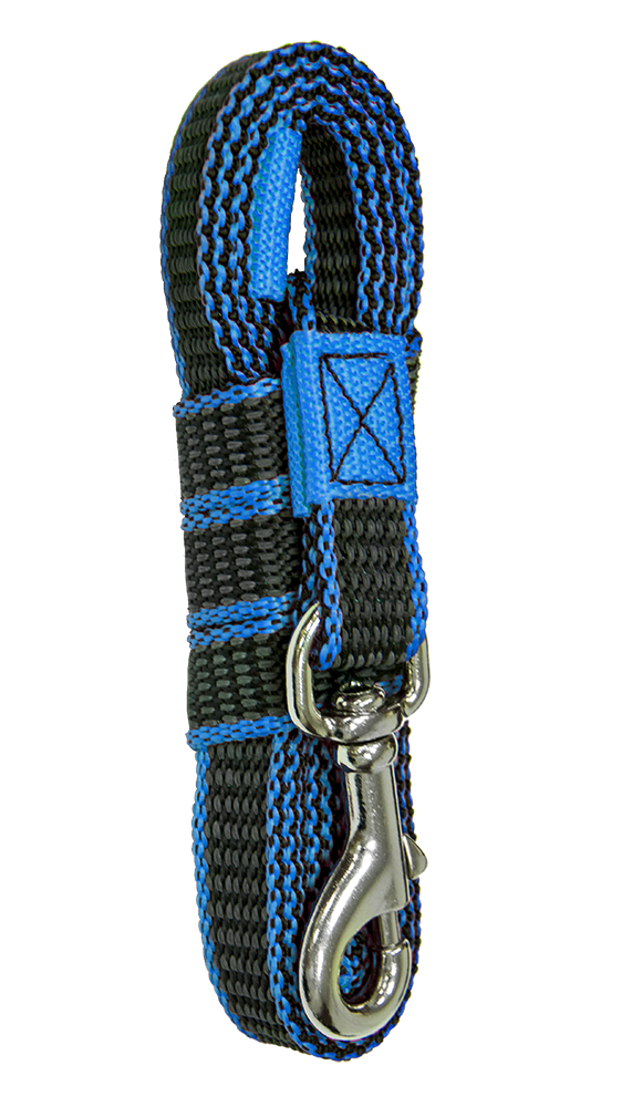 Зооник Поводок капроновый с латексной нитью 2м х 20мм, Синий