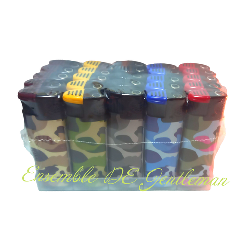 Зажигалки ONEY TF-01 турбо с фонариком камуфляж 25шт 1200₽