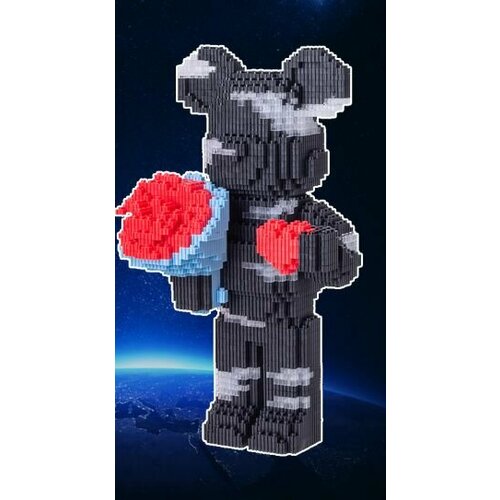 3д конструктор медведь мишка, блоки bear, brick 3d