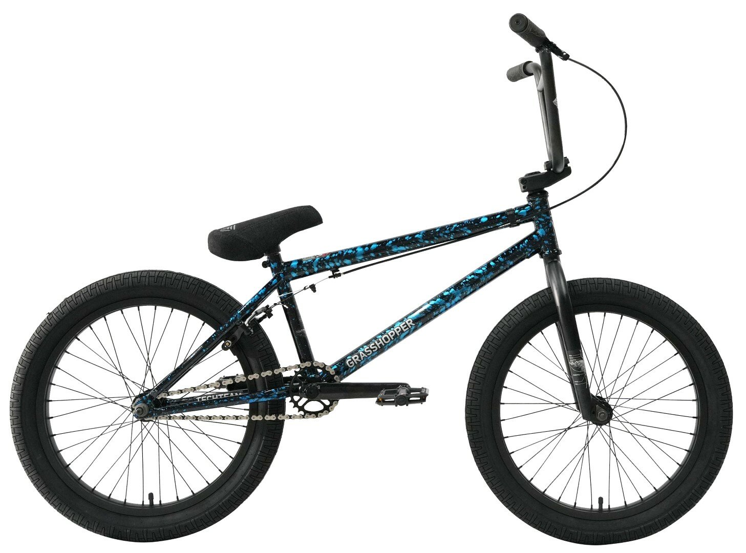 Велосипед BMX TECH TEAM GRASSHOPPER 20'х20,4' сине-черный 2024 NN012692 NN012692