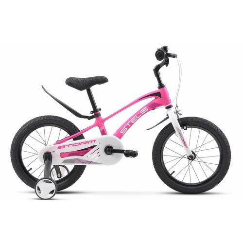 Детский велосипед STELS Storm KR 16 Z010 8.6, Розовый, 2024 велосипед 16 stels storm kr z010 розовый 2024
