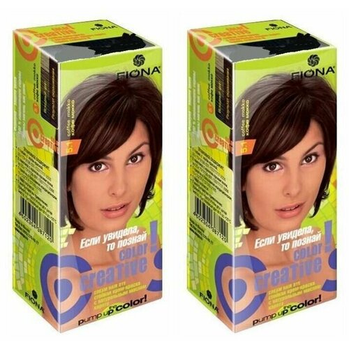 FIONA Крем-Краска для волос, Creative Color, 05.1, Кофе мокко, 100 мл, 2 шт