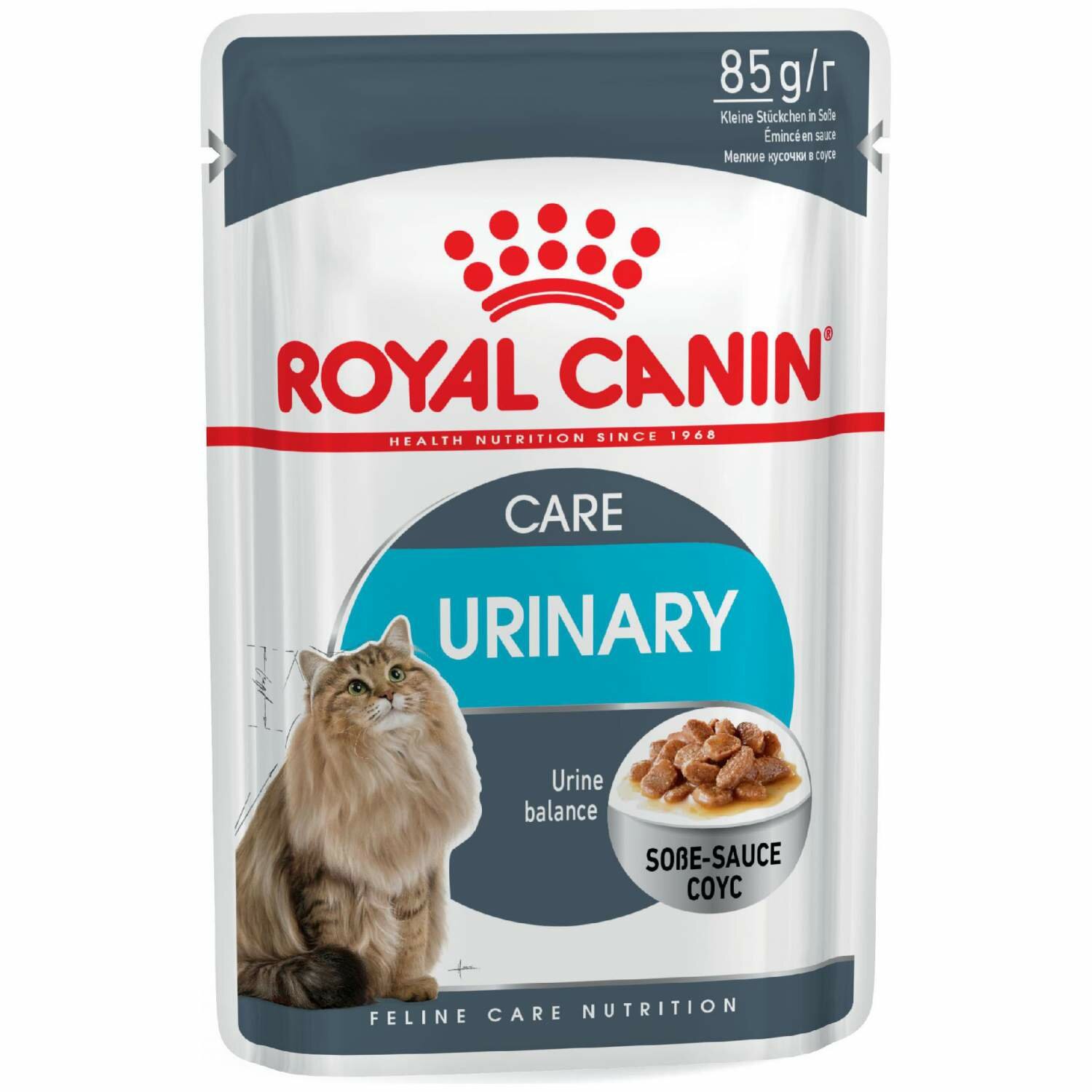 Влажный корм для кошек Royal Canin для поддержания здоровья мочевыделительной системы 85 г (кусочки в соусе)