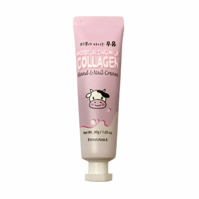 WELCOS Крем для рук и ногтей Kwailnara Moisturizing Milk Collagen Hand & Nail Cream, 30 мл