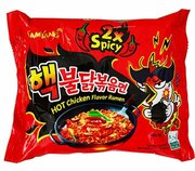 Лапша Samyang Hot Chicken Ramen / Самоянг Очень острая со вкусом курицы 140гр. (Корея)