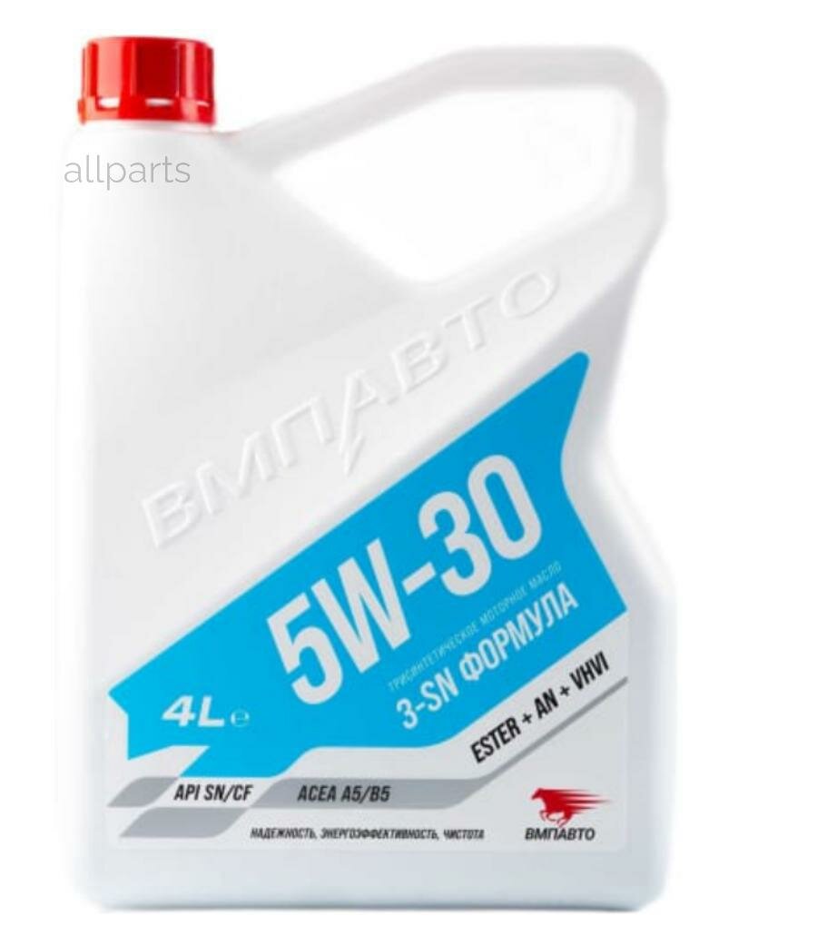 VMPAUTO 9215 ВМПАВТО 3-SN 5W30 (4L) масло мотор! cинт\ACEA A5/B5, API SN/CF, RN 0700, WSS-M2C-913-A/B/C/D