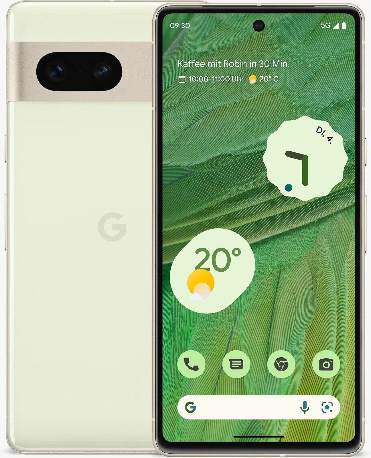 Смартфон Google Pixel 7 8/128 ГБ USA, Dual: nano SIM + eSIM, желто-зеленый