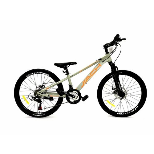 Велосипед 24 JIACH сталь рама 11 21-ск диск серый 20350₽