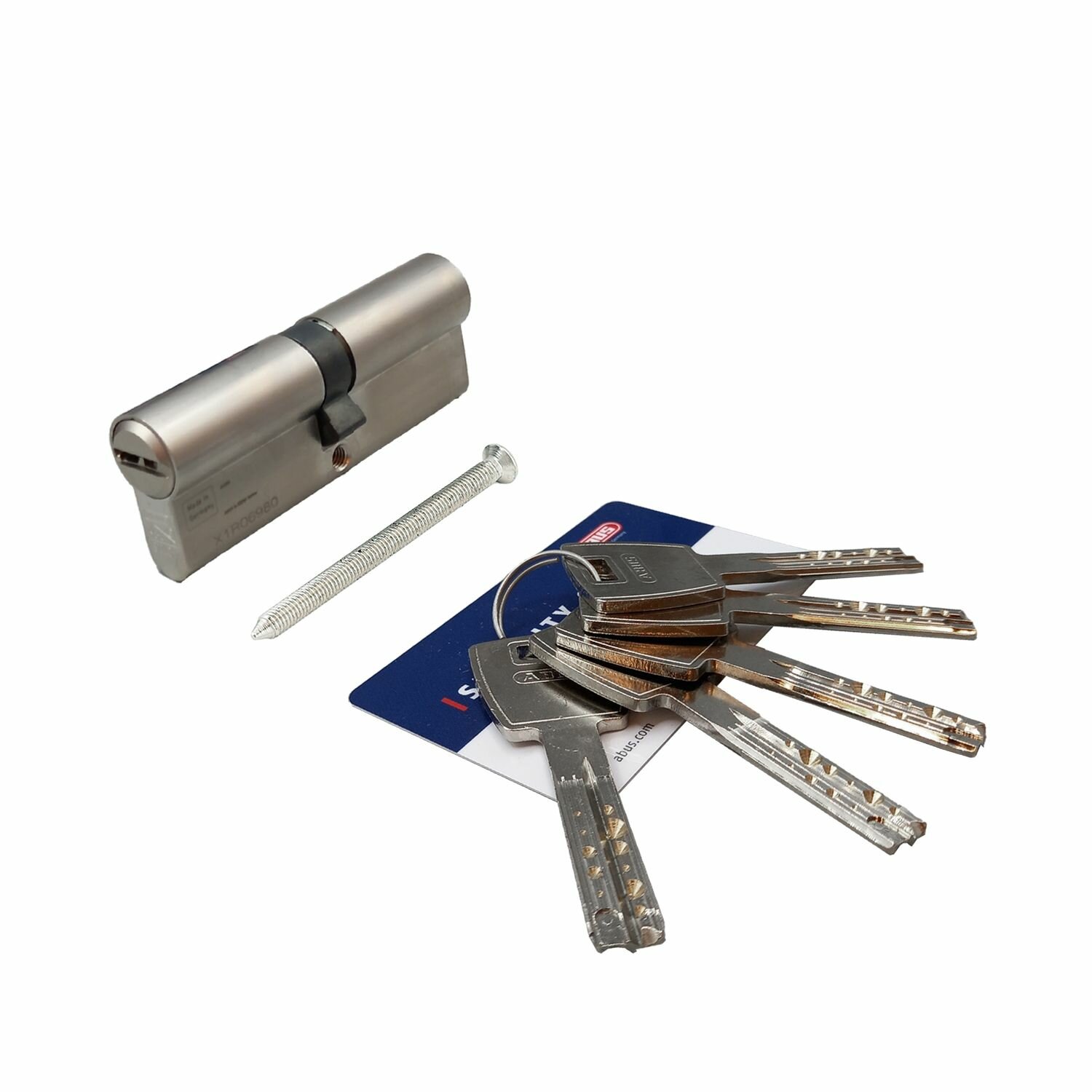 Европрофильный цилиндр ABUS X12R410 ключ/ключ 30-40 (70 мм) NI (5 key)