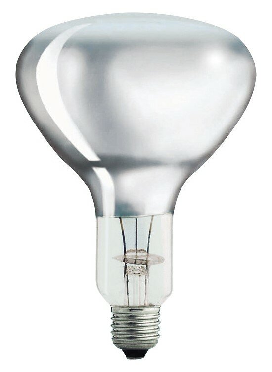 PHILIPS R125 IR 375W E27 230-250V CL лампа инфракрасная InfraRed Industrial Heat Incandescent