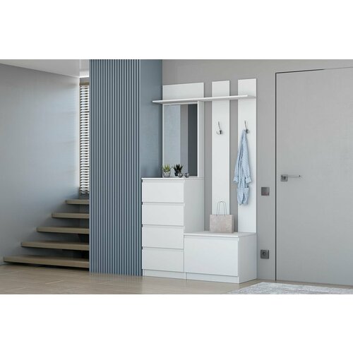 Вешалка для прихожей Кэт-1 2 Белый 13680₽