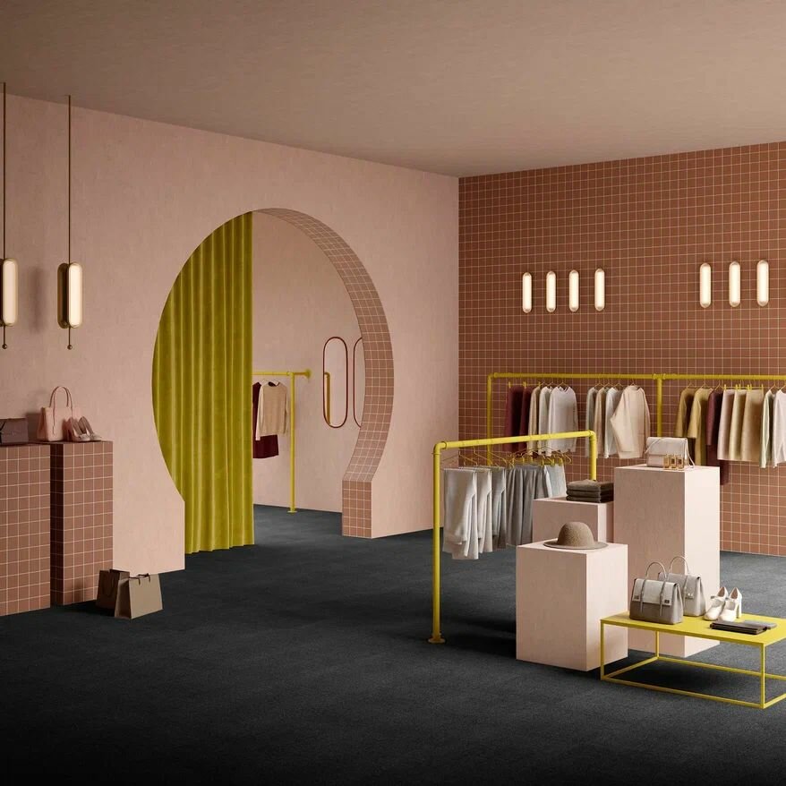 Ковровая плитка Mantra 99 от Associated Weavers 50х50 см 6м2