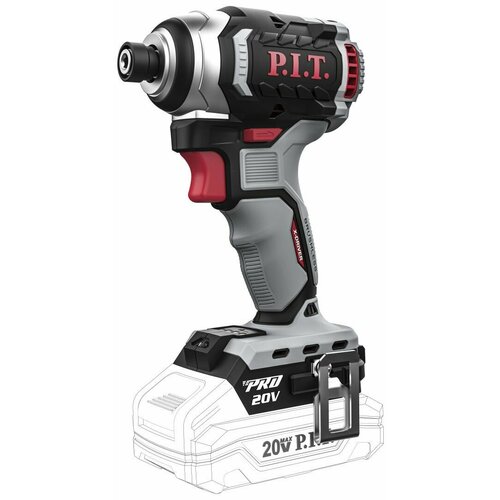 Винтоверт IMPACT аккум бесщёточный PIT PSD20H-170A SOLO 20В 170Нм 3ск 3500удм HEX 4880₽