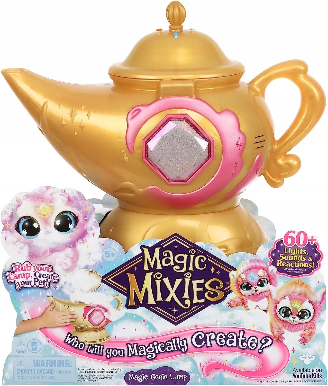 Интерактивная игрушка Интерактивная игрушка Magic Mixies Genie Lamp Волшебная лампа Розовая