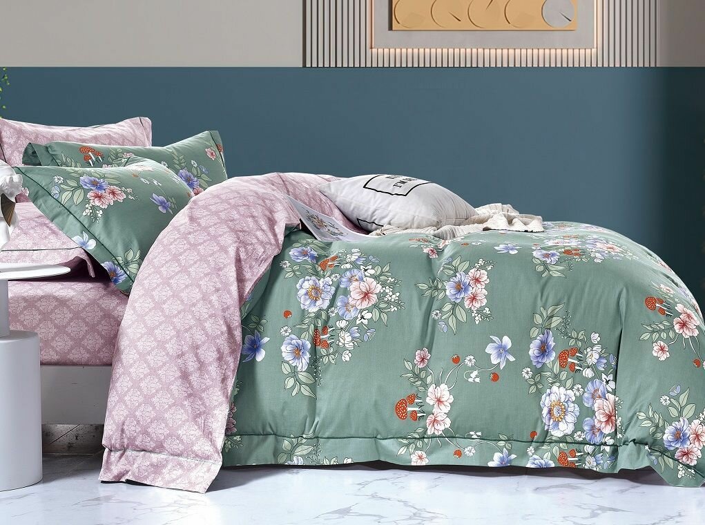 Постельное белье Retrouyt, сатин люкс, семейный, 4 наволочки