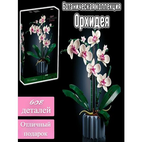 Конструктор Цветы Орхидея 608 дет конструктор jaki jk29012 jk2901 plant орхидея 581 дет