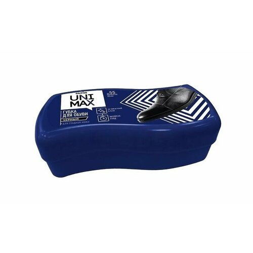 Unimax губка волна для обуви из гладкой кожи черная 343₽