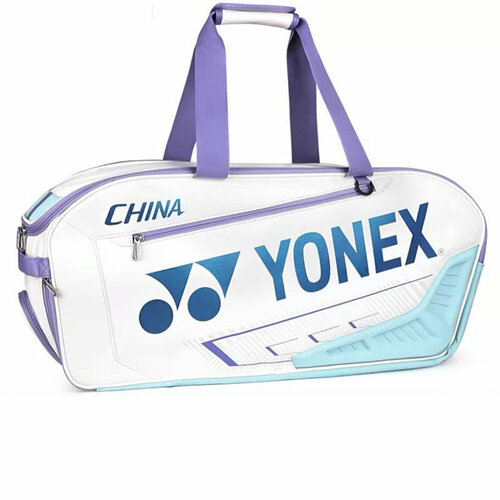 Сумка для бадминтона Yonex Expert Racquet Bag (China Edition), бело-сиреневая yonex чехол на 6 ракеток yonex