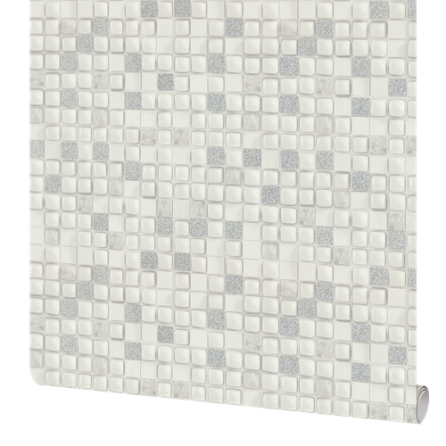 Обои флизелиновые Московская обойная фабрика Голди бело-серые 1.06 м