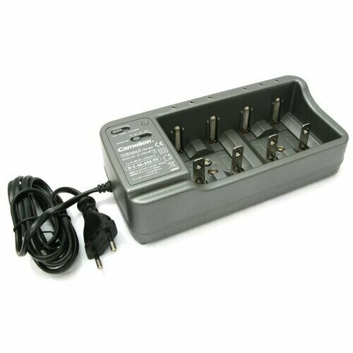 Зарядное уст-во Camelion Universal Charger (NiMh/NiCd, AA/AAA/C/D/9V) universal 2 slots aa aaa 9v battery charger charging protective portable size charger for rechargeable batteries