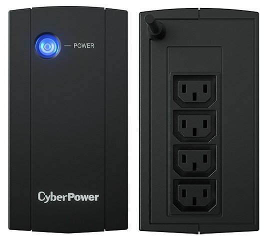 Источник питания CyberPower UPS UT675EIG Line-Interactive 675VA/360W USB/RJ11/45 (4 IEC С13)