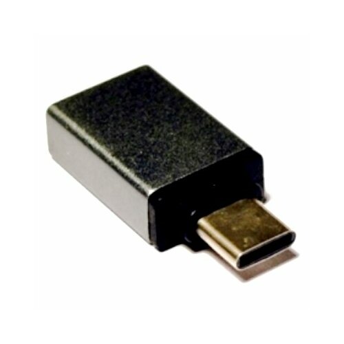 Адаптер KS-is KS-296 Grey USB3.0 Cm-Af с поддержкой OTG - тёмно-серый кабель ks is usb usb type c ks 325b 1 1м черный