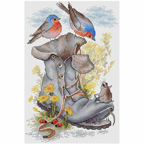 Набор для вышивания Жар-Птица М-773 Неожиданные соседи 28 х 18 см