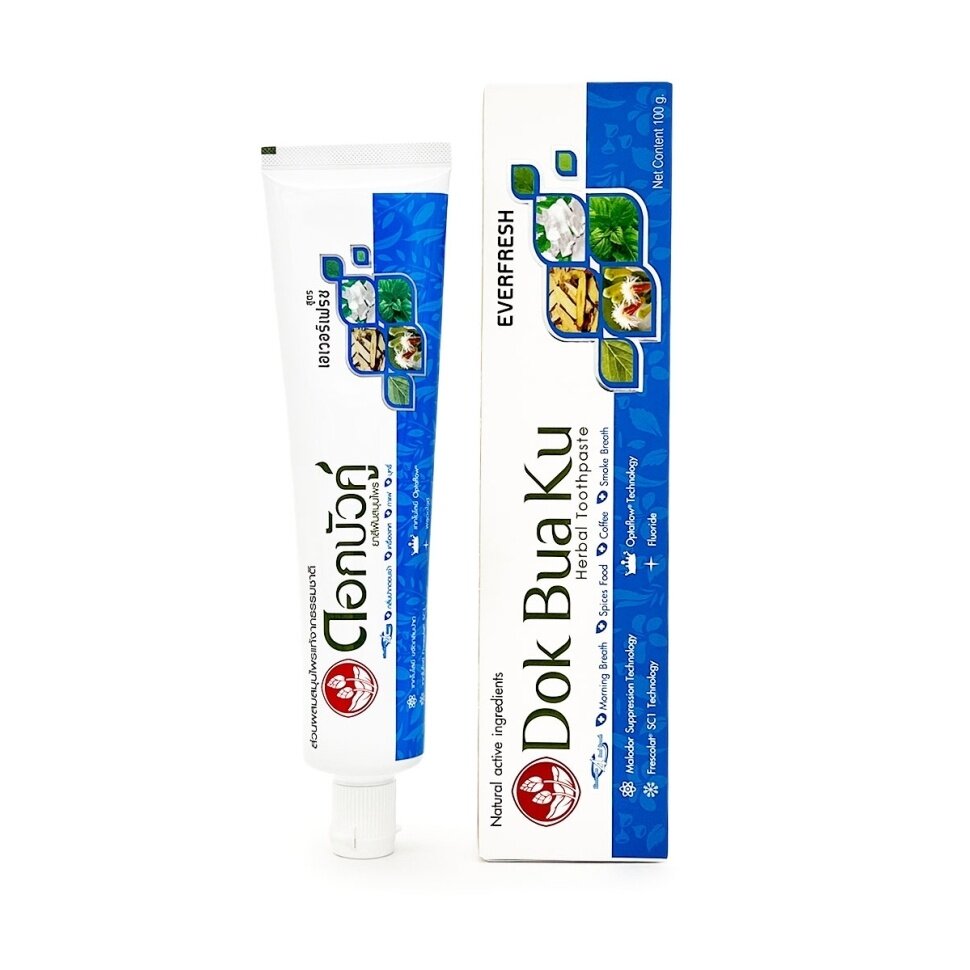 Зубная паста Twin Lotus Herbal Toothpaste Everfresh Свежесть всегда 100г - фото №17