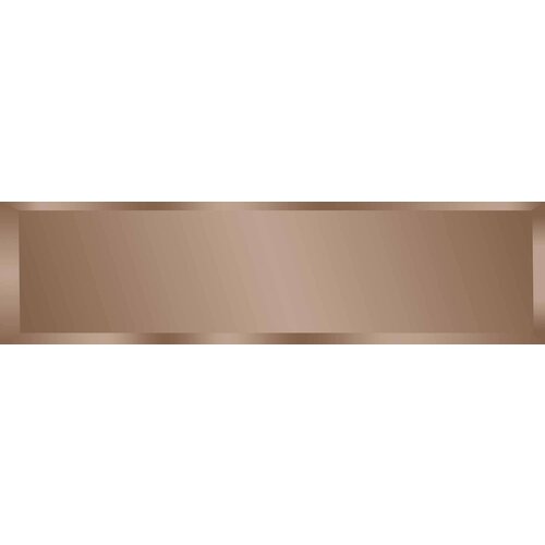 Зеркальная плитка Omega Glass NNLM41 прямоугольная 40x10 см глянцевая цвет бронза 1 шт.