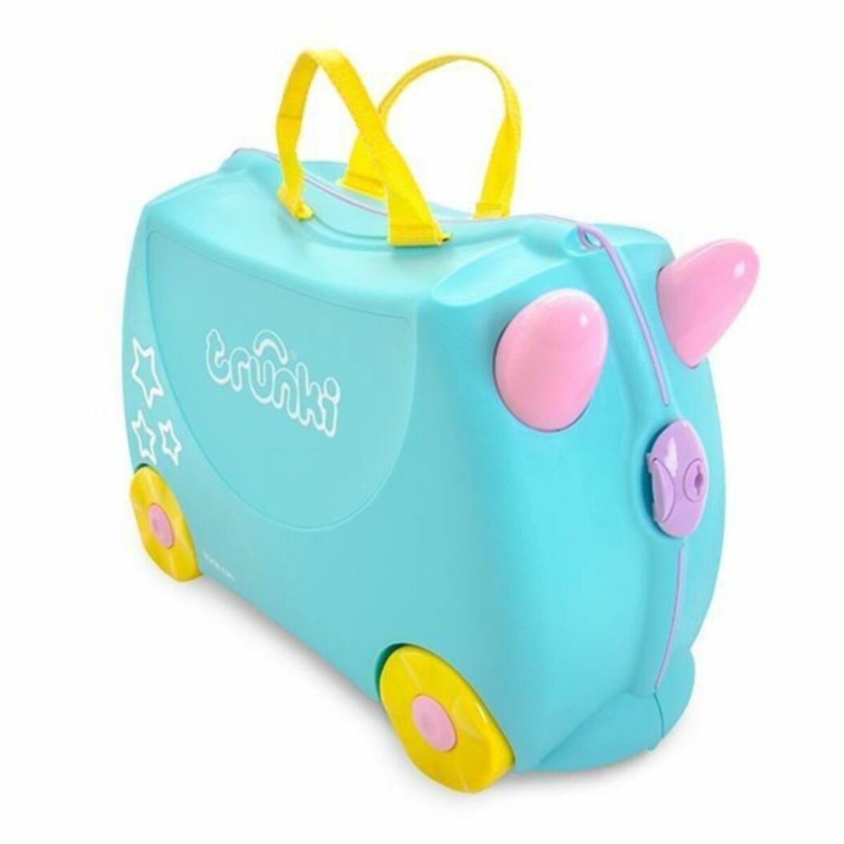 фото Чемодан-каталка trunki, ручная кладь, 46х31х21 см, 18 л, 1.7 кг, голубой, бирюзовый