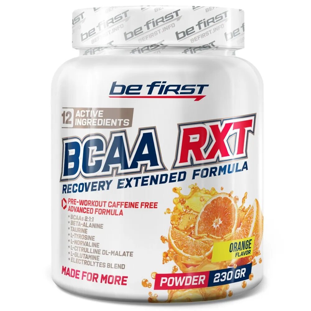 Be First BCAA RXT Powder Апельсин 230 г