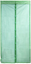 Дверная сетка антимоскитная на магнитах, однотонная, 100 х 210 см. Цвет зеленый