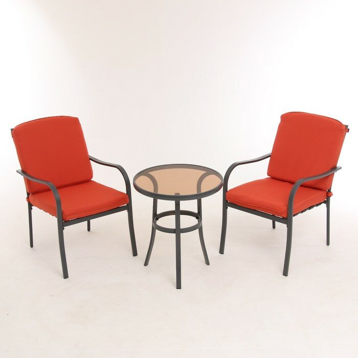 Набор мебели: Стол и 2 стула с красной обивкой 9776808 .